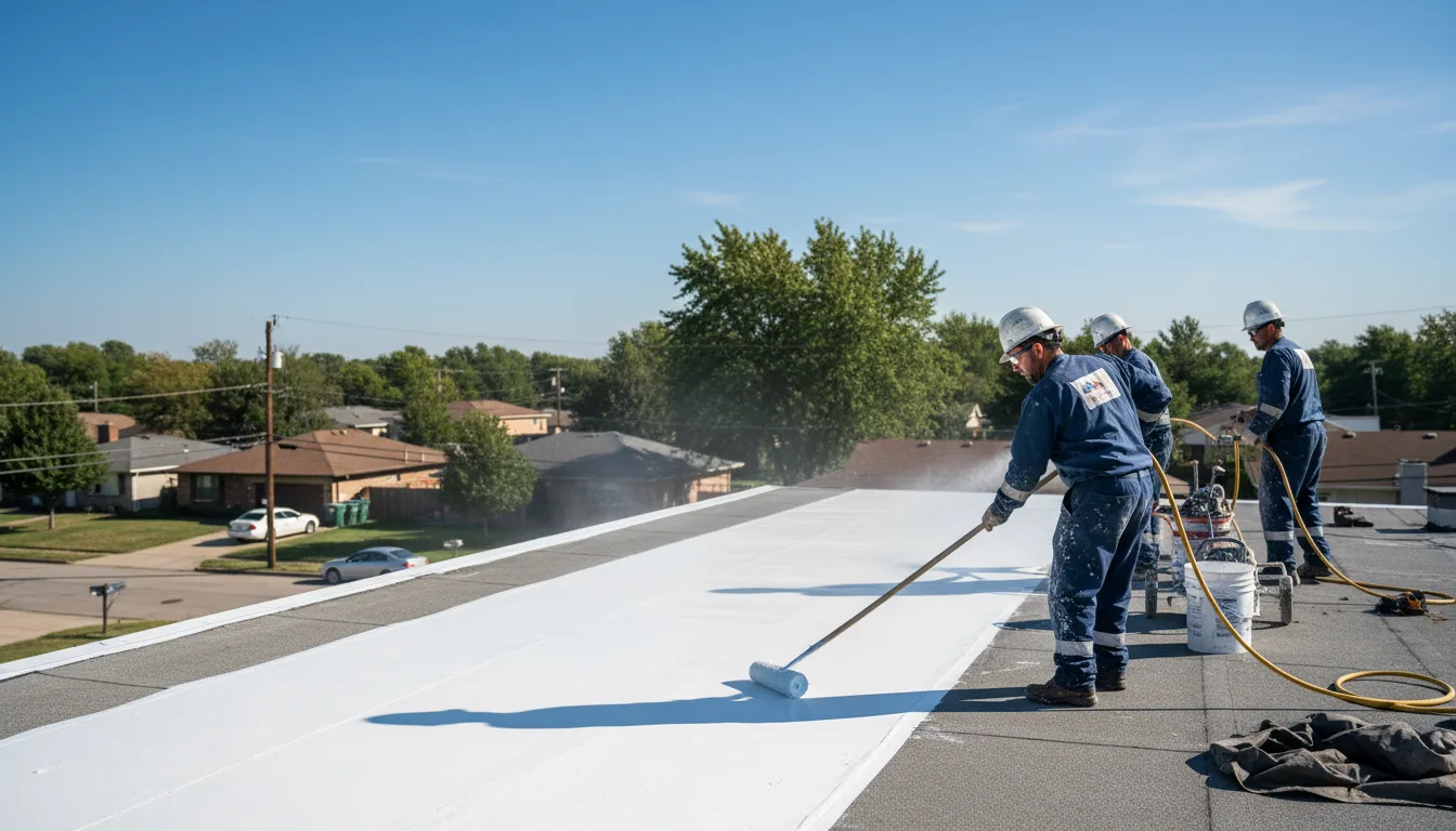 Commercial roof coating in Milford, CT near me
